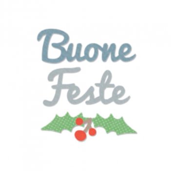 Fustella Bigz Buone Feste e Agrifoglio SIZZIX 662327