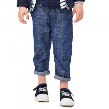 Pantalone Bambino Tinto Filo a Quadri iDO 4J25100