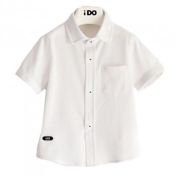 Camicia Bambino Manica Corta In Comodo Piquet iDO 4J67000