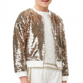 Bomber Bambina full paillettes iDO 4J51200