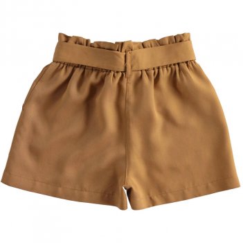 Pantaloncino Bambina in morbido tessuto di lyocel a vita alta iDO 4J52400