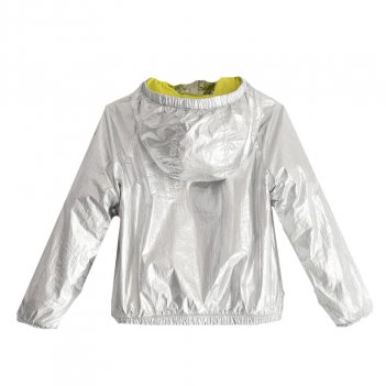 Giubbotto bambina modello giacca a vento in tessuto argento iDO 4J55700