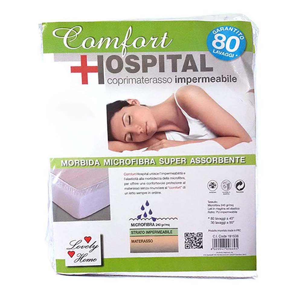 Coprimaterasso 100X200 Impermeabile Con Angoli Singolo Comfort Hospital