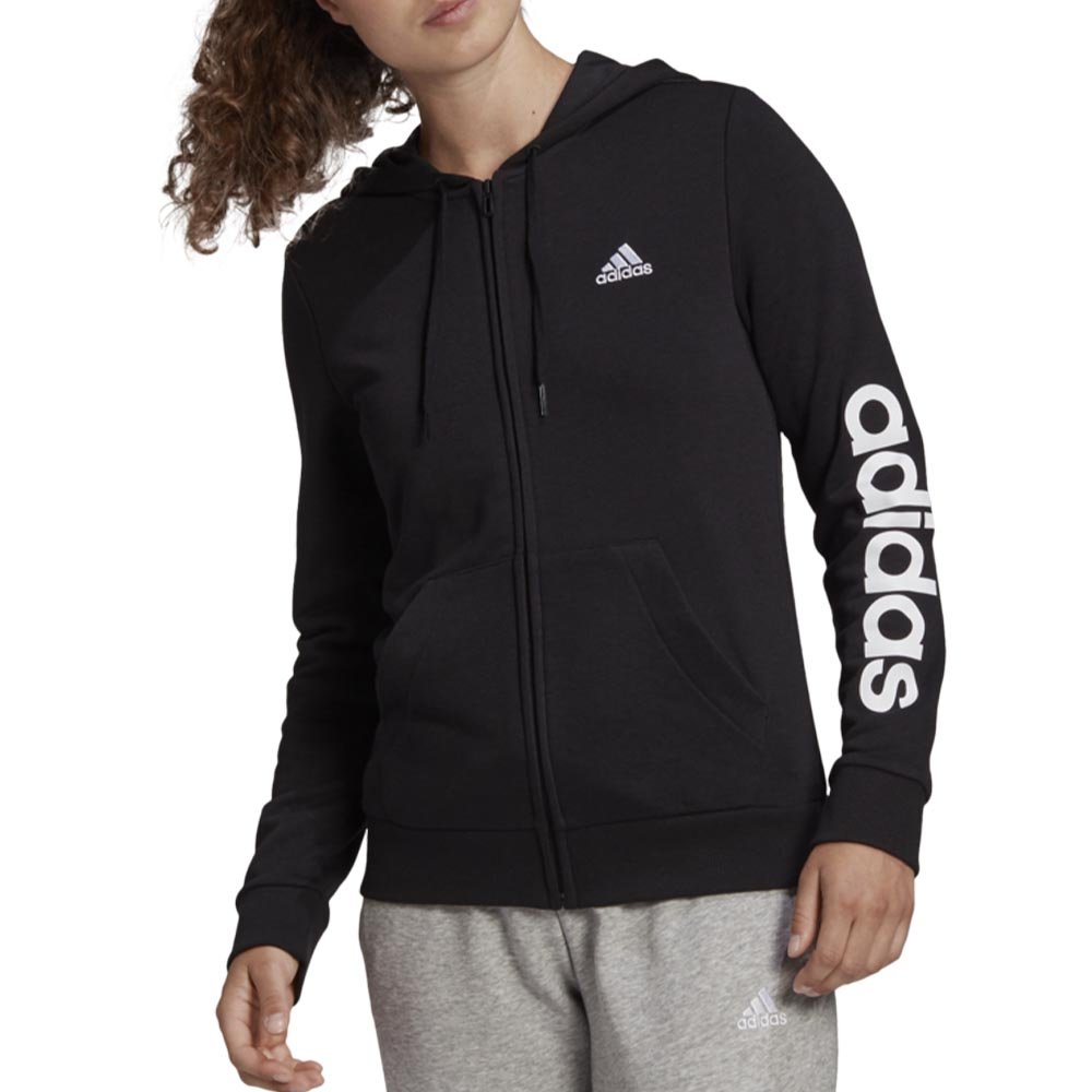 Felpa con cappuccio Essentials Logo Full-Zip Donna ADIDAS GL0791