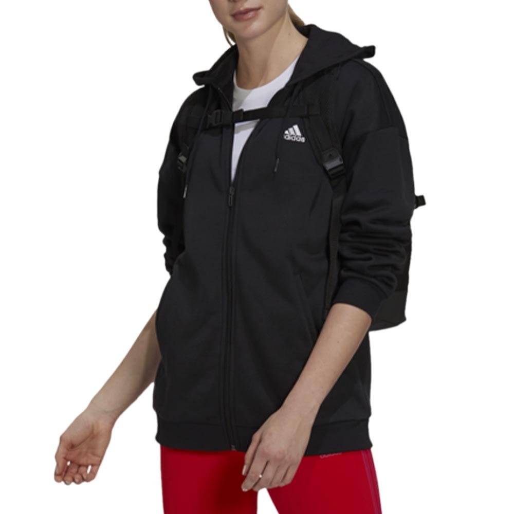 Felpa con cappuccio e zip Essentials con logo piccolo Donna ADIDAS GR9606