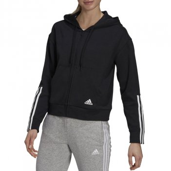 Felpa con cappuccio Essentials a taglio ampio con zip Donna ADIDAS GS1380