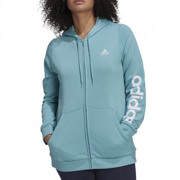 Felpa con cappuccio Essentials Logo Full-Zip (Taglie forti) Donna ADIDAS H07754