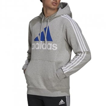 Felpa con cappuccio Essentials Fleece con logo a 3 strisce Uomo ADIDAS GV5249