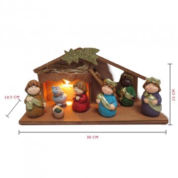 Presepe Re Magi 30x10.5x15 444008